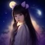 夜猫子用户的头像，深夜使用手机的年轻人剪影